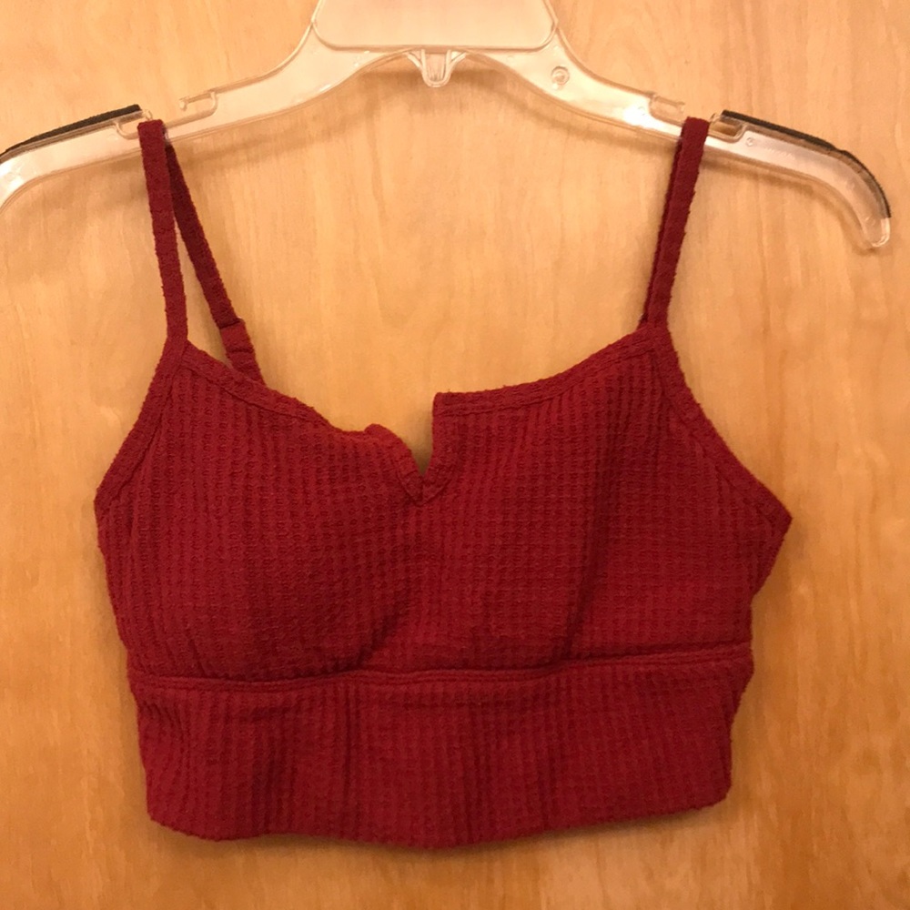 Gilly Hicks Waffle crop top - medium